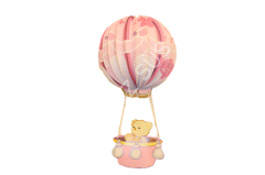 PARAŞÜT PEMBE AYICIK KAĞIT SÜS
