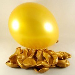100'LÜ GOLD SARI METALİK BALON
