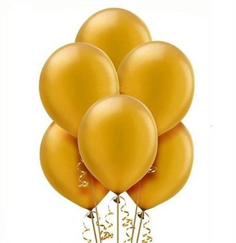100'LÜ GOLD SARI METALİK BALON