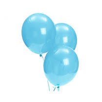 100'lü BEBE MAVİSİ METALİK BALON