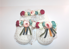 BEYAZ SÜSLÜ TERLİK SET