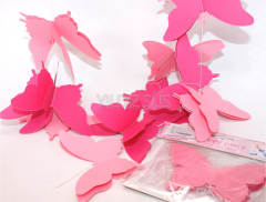 PEMBE KELEBEK KAĞIT SÜS