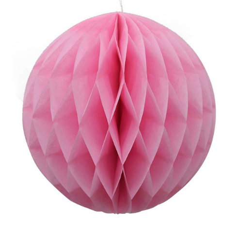 30 CM PEMBE PETEK TOP KAĞIT SÜS